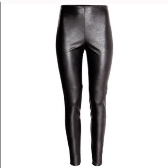 H&M Pants - H&M Divided Faux Leather Leggings